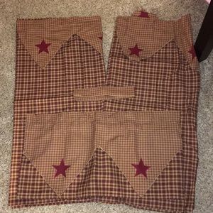 Primitive country curtains/valances